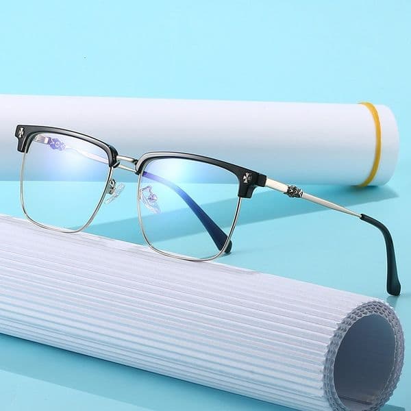 Blue Light Designer Blocking Glasses for Men Women Retro Square Computer Glasses Frame Anti Eyestrain UV Filter Gaming Eyewear