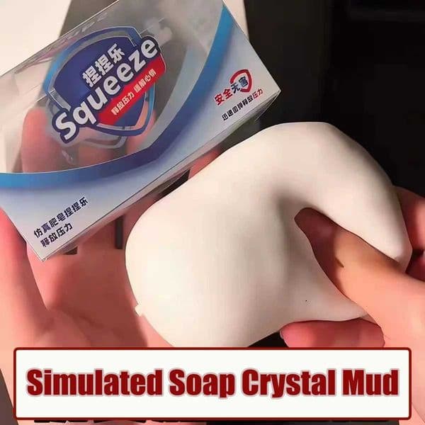 Soap Ball Squishy Soap Stress Ball Fidget Toy Crunchy Squeeze Ball Round Blocks Filled ASMR Anti Stress Toys for Adults M260521