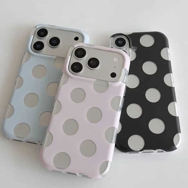 Summer Polka Dot Elements Phone Case For iPhone 17 Pro Max Air X XR XS Max 7 8 Plus 16 15 14 13 12 11 Trend Soft Back Cover Y2K Z260521