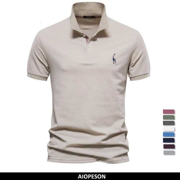 AIOPESON Brand Mens Polo Shirts Cotton Polo Shirts for Men Short Slve High Quantity Solid Polo Men New Summer Clothing X260520