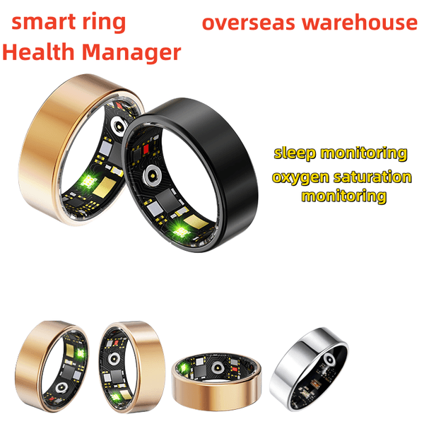 Smart ring ring heart rate blood oxygen blood pressure sleep exercise monitoring healthy exercise step counting waterproof mens and womens exercise rings