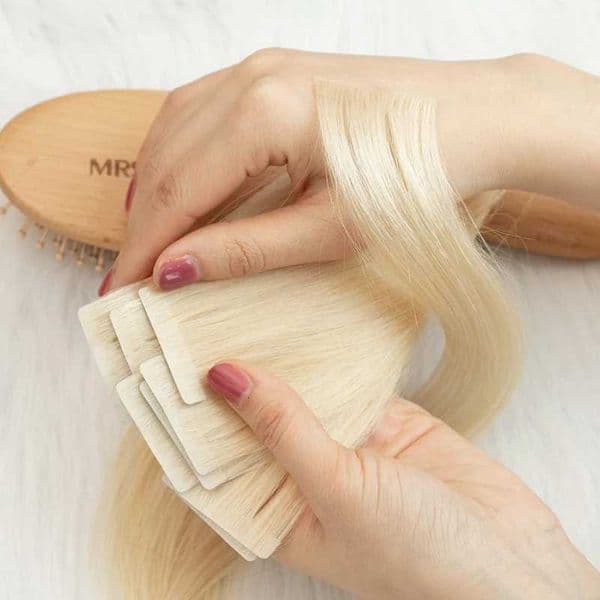 MRSHAIR Invisible Tape in Extensions Human Hair Injected Tape in Hair Extensions 60 PU Weft Tape On Hair 10pcs/pack Add Volume C260521