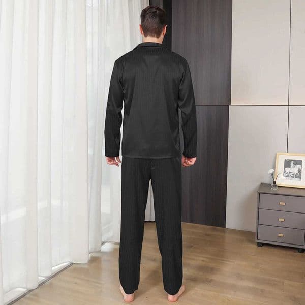 Mens pajamas long sleeves summer ice beautiful home clothes mens spring and autumn casual thin cardigan can wear out two suits X2605201