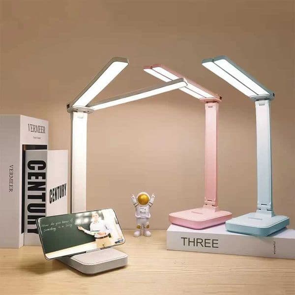 LED Desk Lamp 3 Levels Dimmable Touch Night Light USB Rechargeable Eye Protection Foldable Table Lamp For Bedroom Bedside Desk C260521