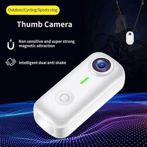CJSD-Mini Magnetic Wifi 1080P Sports Camera Thumb Design 120 Wide Angle Smart Anti Stabilizer For Cycling Vlog Recording Motorc T260521