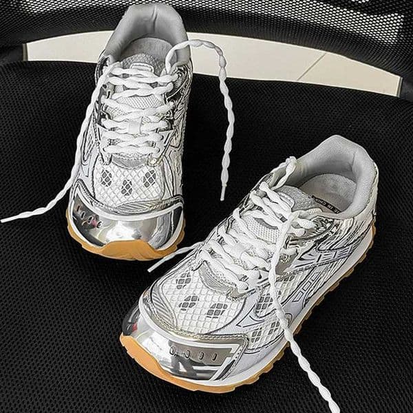 Fashion Woman Mens Mesh Lace-Up Flat Sneakers Lovers Quty Casual Flat Shoes Comfort Trainer Running ShoesJ260521