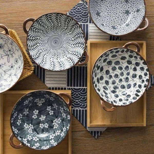Luxury Designer Decor 780Ml Japanese Soup With Handle, Ceramic Nordic Surface, Dish Bowl, Kitchen Utensils, Tableware Ramen Bowl room Decora 6