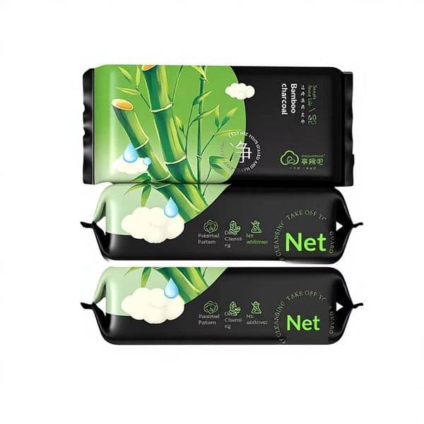 Cotton Bamboo Charcoal Disposable Facial Cleansing Towel, Deep Cleaning, Thickened and Soft,