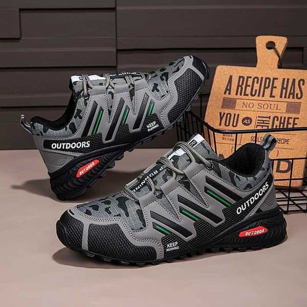 Mens Hiking Shoes Waterproof All-Terrain Outdoor Sneakers Non-Slip for Trekking Camping Tactical Training Outdoor Cycling C260521