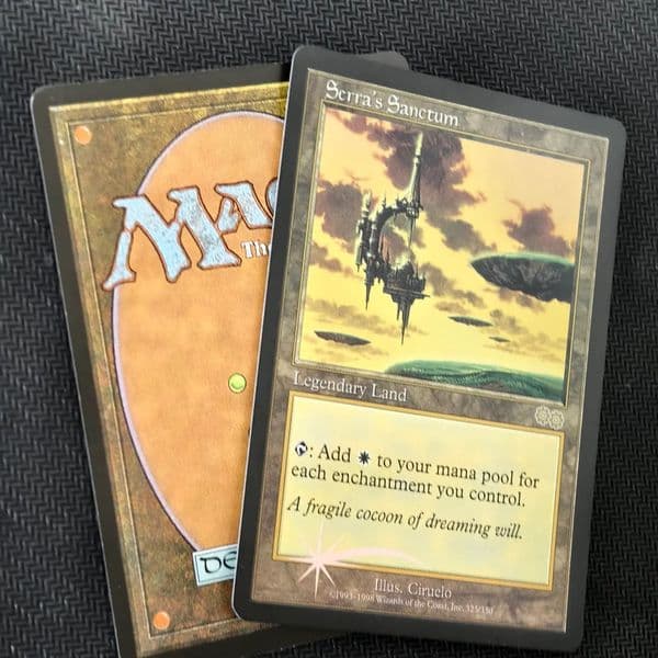 MTG Serra's Sanctum Proxy Card - Premium Quality Foil Replica for Magic: The Gathering, Ideal for Casual Play, Deck Building, Trading, Display & Hobbyist Use