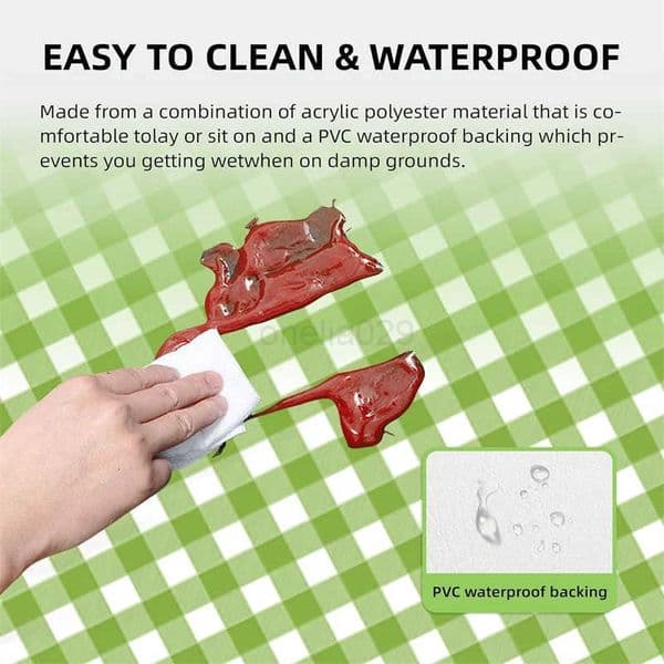 22cm Outdoor Camping Beach Mat Oxford Cloth Portable Blanket Waterproof Sandproof Wear-Resistant Sturdy Ground SheetR260521