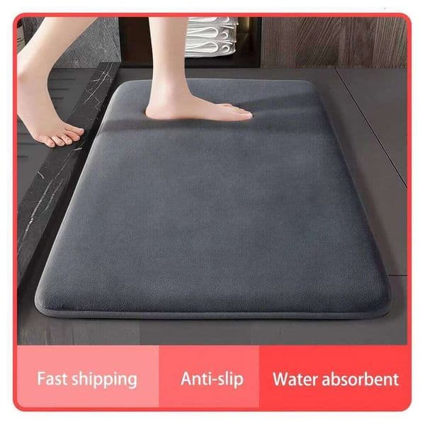 VIKAMA Super absorbent bath super anti slip coral velvet bathroom floor mat, door mat 26W0521