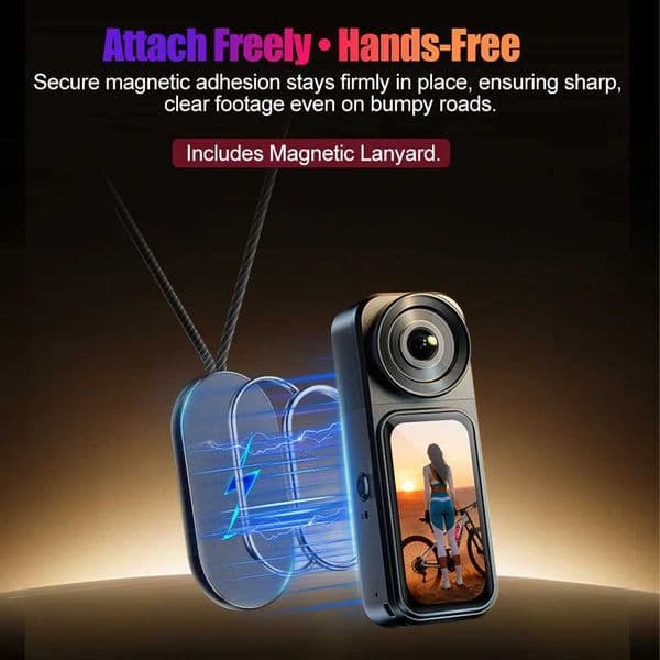 64G Magnet Action Camera Accessories 27K wifi remote control rotate stabilization mini dash cam motos Cycling Gear Sports Set T260521