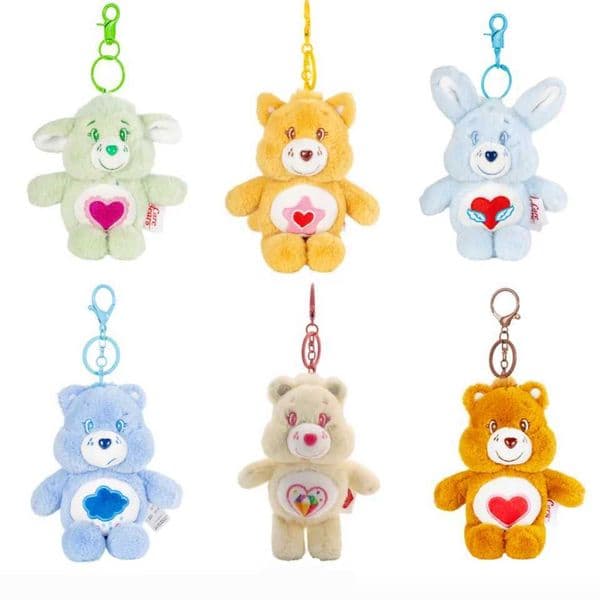Genuine Care Bears 15cm Plush Keychain Cute Animal Bear Pendant Bag Charm Mini Stuffed Toy Birthday Gift For Girls Kids L260518MM8A