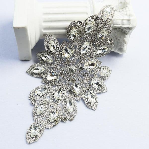 Beaded dress wedding gown shoes bags clothing accessories glass diamonds butterflies DIY jewelry welding parts in stock