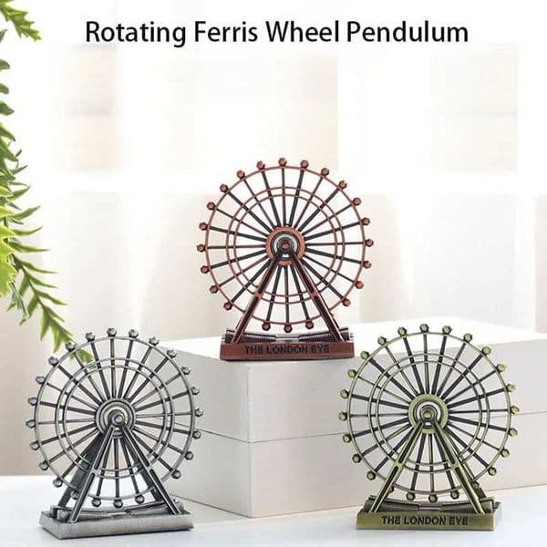 1Pc THE LONDON EYE Rotatable Model Small Pendulum Creative Living Room Decorations Ferris Wheel Ornaments Retro Model Home Decor L260521