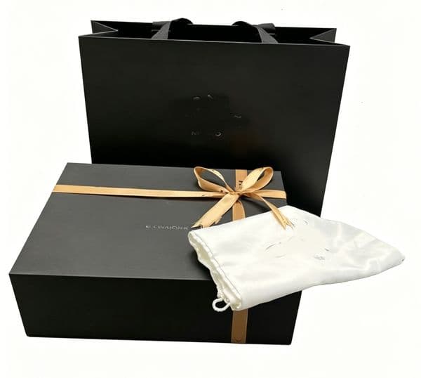 Elegant Black Pre Folding Gift Box Premium Gift Packaging Set With Storage Bags Perfect For Wallet Belt Scarf Packing Ready Stock Festival Present Container