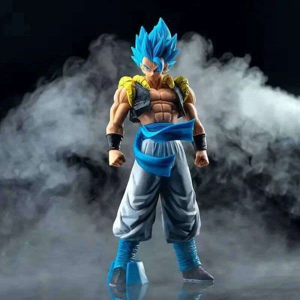 31CM Anime Dragon Ball Z Super Saiyan Blue Gogeta PVC Action Figure Model Toys Desktop Decoraction Children Birthday Gift 26Y0521