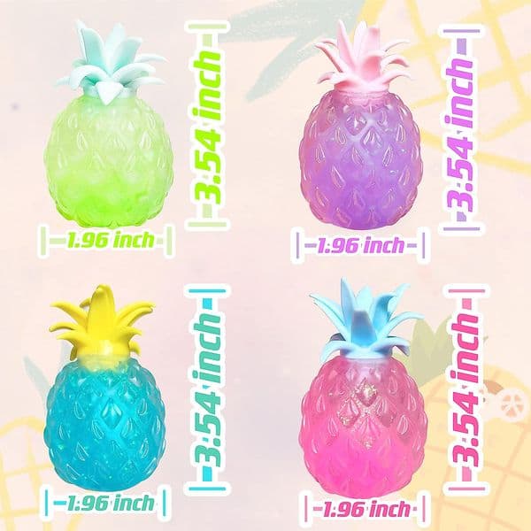 Decompression Pineapple Squeeze Toys Sensory Stress Relief Stretch Sensory Balls Anxiety Relief Fidget for ADHD Autism Gift BY AIR