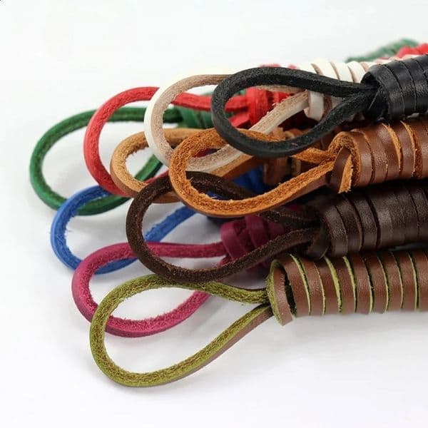 1 Pair 80cm-180cm Genuine Leather shoelaces Of Rawhide Leather Shoelaces Shoestrings Boot Shoe Laces wholesale drop 260518