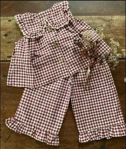 1-5T Fashion Toddler Girls Summer Outfits Sleeveless Doll Collar Plaid Print Vest Tops Elastic Waist Pants Clothes Set 2PcsT260521