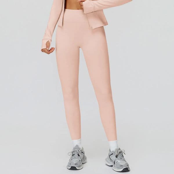 2026 Gym Clothe Set Autumn Hip Lift Sports Leggings Gym Wear Elastic Fitness workout set Lady Overall Tights Naked Material Workout Shorts Sport Bra
