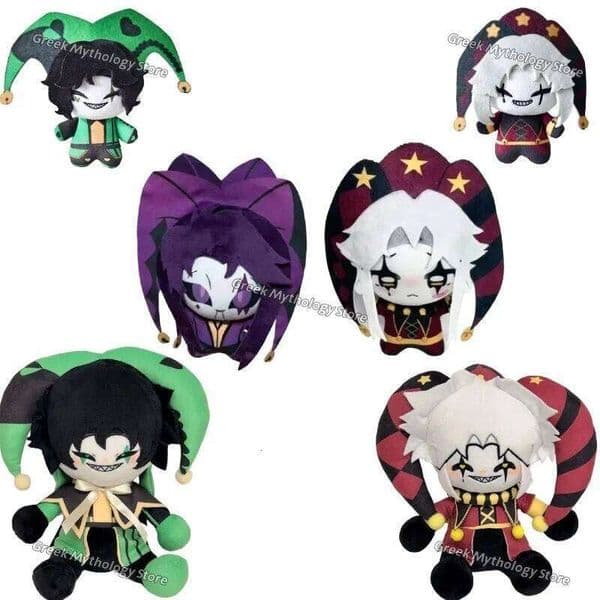 New The Freak Circus Pendant Doll 10CM Cute Soft Pierrot Dolls Plush Toy Game Periphery For Kid Halloween Gift 26Y0520