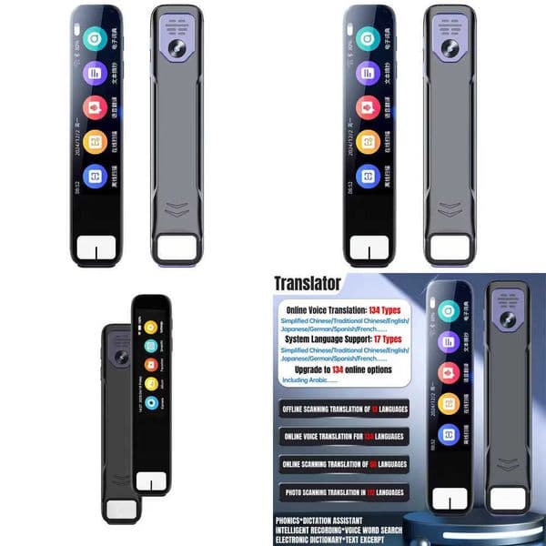 GPT AI Translation Pen 150 Languages AI Scan Smart Translation Pen Offline Translation Point Reading Learning Voice Translator Z260519KUII