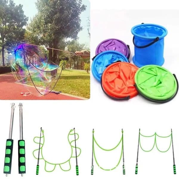 Multiple combinations show Performance Props Bubble Rope Scalable Bubble Stick Bubble Circle Performance Props Outdoor Party Toy260514