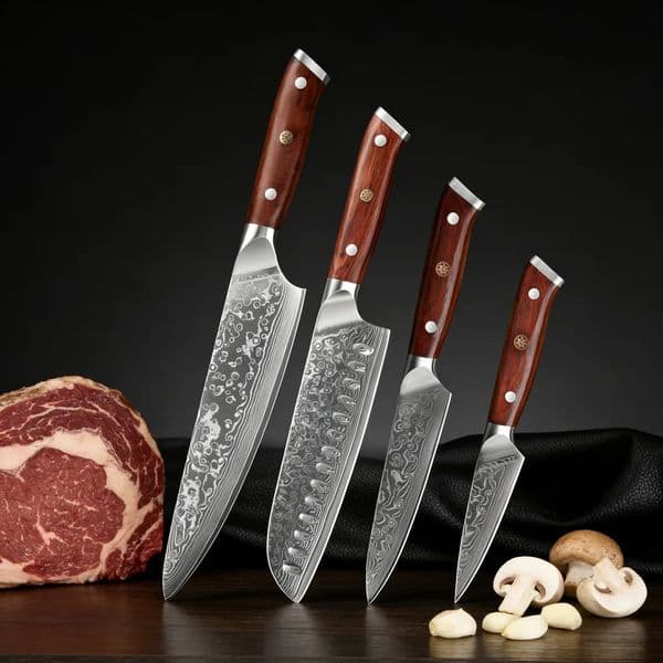 1234PCSHousehold 67 Layer Damascus Steel Kitchen Knife Fruit Vegetable Meat Cleaver Cooking Tools 260520