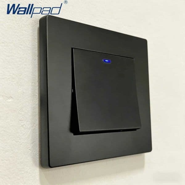 Black Plastic Panel Wall Light Switch With LED Indicator EU German French Wall Electrical Sockets 2 USB Charge Port T260520