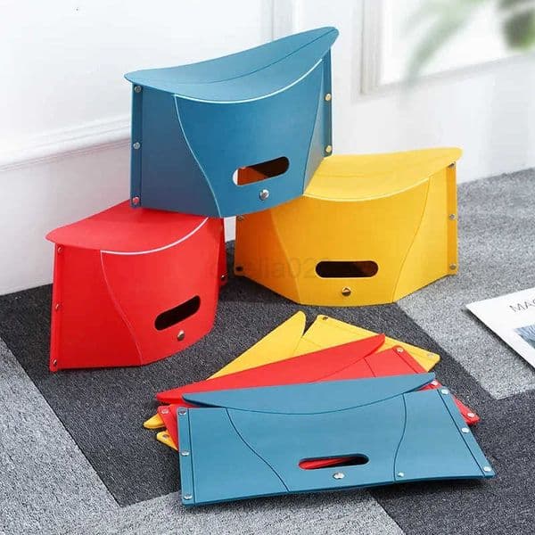 Folding Card Stool Portable Plastic Camping Chair Multi-Function Outdoor Foldable Seat for Fishing Picnic Travel LightweightR260521