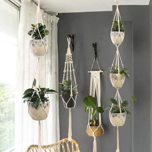 Designer Plant Flowerpot art Planter Pots Planters Holder Rame Hanger Wall Hanging Basket Flower Balcony Decorations Free Shipping 13