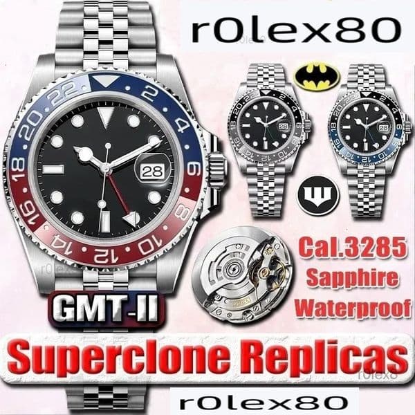 Clean Factory Luxury Watches Men Designer Watches Cal3235 Automatic Movement Watches 904L Stainless Steel 100m Waterproof Luminous Ceramic Bezel Sapphire 41