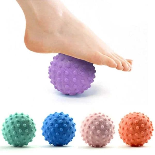 Durable TPE Spiky Massage Ball Trigger Point Sport Fitness Hand Foot Pain Relief Plantar Fasciitis Reliever Hedgehog 45cm Balls Z260521