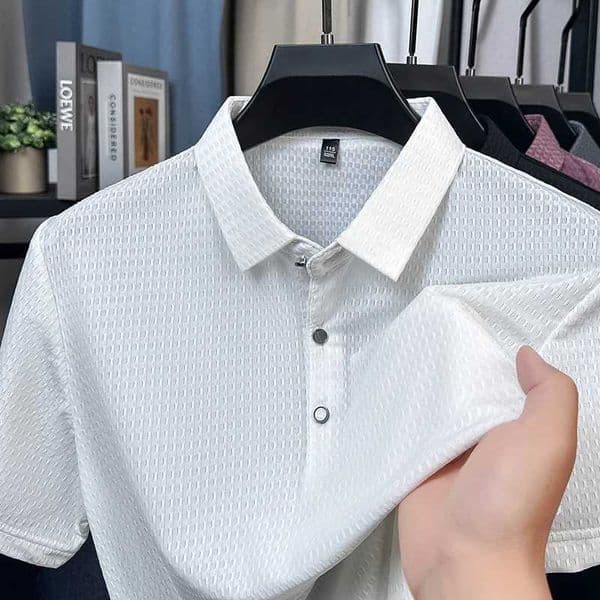 2026 Mens New Arrival High-Quality Seamless Sun-Protective Polyester-Rayon Blend Ice-Silk Short-Sleeved T-Shirt for Summer Z260521