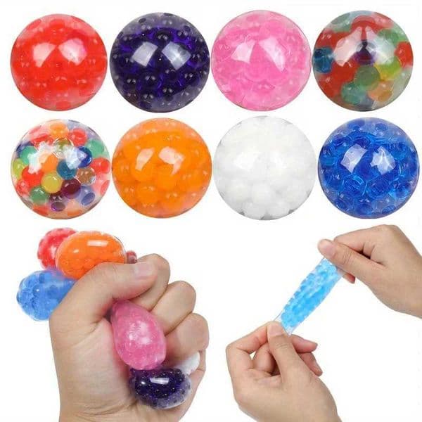 5/10/20Pcs Vent Water Bead Balls Squeezing Sensory Ball Soft Bulk Stress Relief Ball Pinch Music Bead Ball Birthday Party Favors Z260521