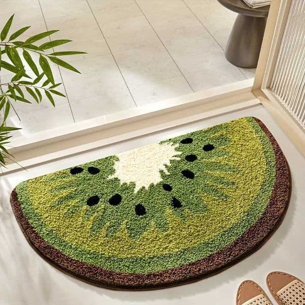 VIKAMA Fresh Fruit Carpet Bright Color Doormat Soft Absorbent Bathroom Mat Bedroom Rug Home Decor Floor Mat L260519