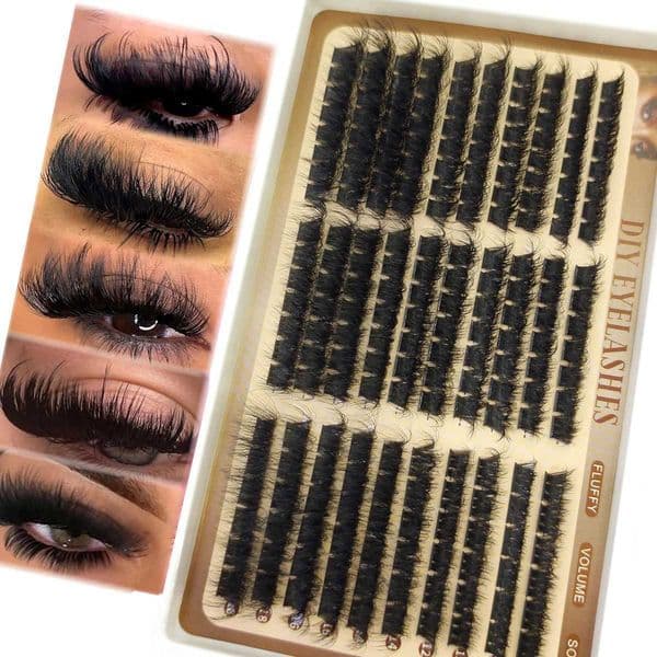 30rows Lash Clusters DIY Spiky Cluster Lashes Mixed Styles Fluffy Volume Clusters Lashes Fluffy Individual Eyelashes Extension C2605211