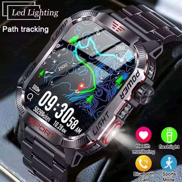 New LED Men's Bluetooth Talking Smartwatch Multi Mode Health Monitor Outdoor Sport Smart Watch For Android MA27