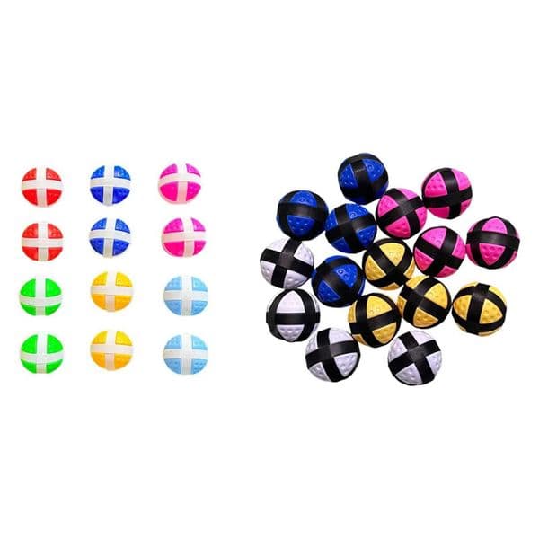 Vibrant Sticky Golf Balls Sport Game Pack Lightweight Nylon for Group Activities and Replacements C260522