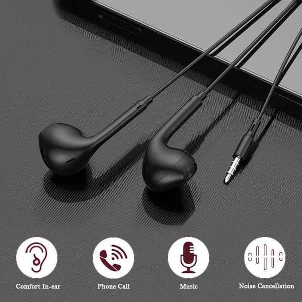 35mm In Ear Earphones Wired Headphones with Microphone Stereo Earbuds Sports Headset for Phone MP3 MP4 C260522
