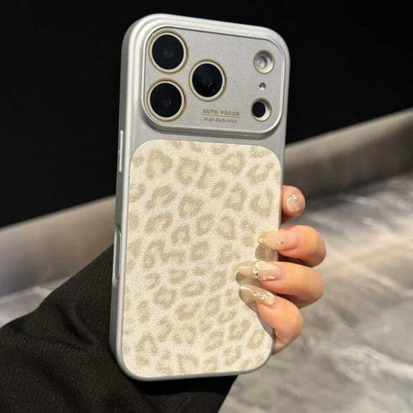 Luxury PU Leather Print Texture Phone Case For iPhone 17 16 15 14 13 Pro Max Matte Shockproof Fl Bumper Non-Slip CoverJ260522