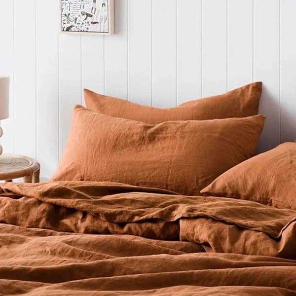 Pillow Case Solid Color 100 Pure Linen Throw Case Euro Sham for BedCustom Size Envelope Cushion Cover Decoration caseL260522