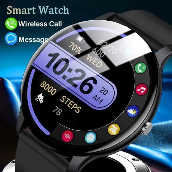 Smart Watch for Valentines Day Gift Unisex Fitness Tracker with Call SMS 100 Sports Modes Health Monitor Android iOST260522