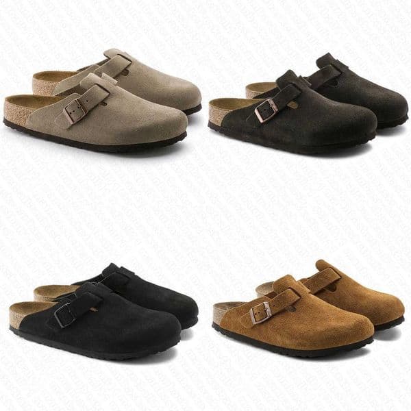 als slides clog clogs heels slippers shoes for mens famous womens black Boston sandal Arizona mules Flip Flops Size 35-46 wholesale Z26052147LE