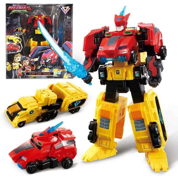 Quantum Heroes Dinoster 2-IN-1 Stego Blast Wing Transfrom from Car to Robot Action Figure Anime Deformation Kid Toys Gift C260522