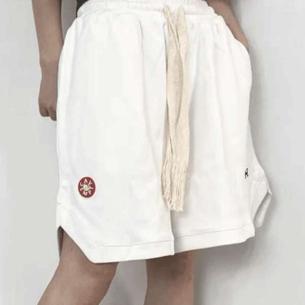 Men's Shorts Summer Street CAVEMPT Embroidered Letter Cotton Drawstring Cropped Pants Casual Loose Men Women CE