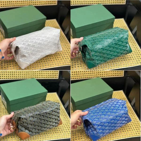 High quality Designer bag Nylon Mini Luxury goy Handbag Cosmetic Bag for Women and Men - Luxury Makeup Case and Toiletry Bag with Zipper 8d8