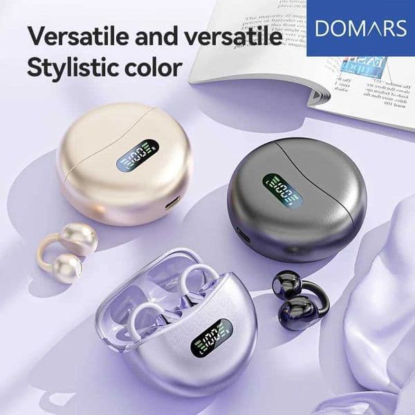 Domars Bluetooth Earphones Earbuds TWS Bone conduction Sports Earphones HD Noise Reduction Office Wireless Waterproof Earphones C260522